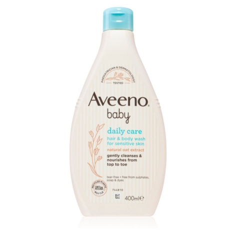 Aveeno Baby Hair&Body Wash dětský šampon na vlasy a tělo 400 ml