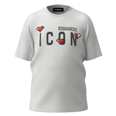 Tričko dsquared d2t1006f renny fit-icon maglietta bílá Dsquared²