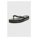 Žabky Karl Lagerfeld KOSTA dámské, černá barva, na plochém podpatku, KL81013