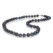JwL Luxury Pearls Náhrdelník s pravými kovově modrými perlami JL0265
