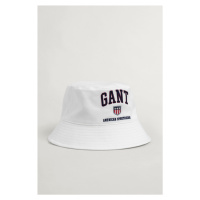 KLOBOUK GANT D2. RETRO SHIELD BUCKET HAT bílá