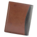 Pánská kožená peněženka EL FORREST 544-21 RFID hnědá / černá