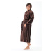 TERAMO pánské bavlněné kimono čokoládově hnědá - Vestis