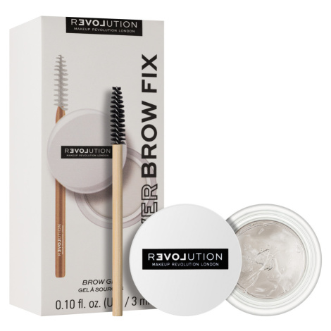 Revolution Fixační gel na obočí Relove Power Brow Fix Clear (Brow Gel) 3 ml