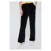 Kalhoty PS Paul Smith dámské, černá barva, jednoduché, high waist