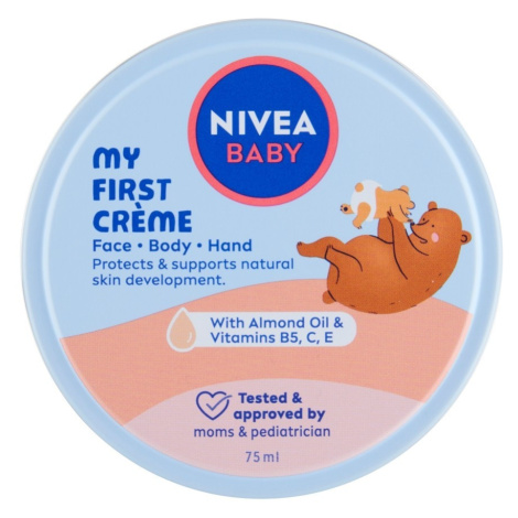 NIVEA - Baby Krém na tvář, tělo a zadeček Oleje a krémy 75 ml unisex