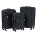 Rogal Černá sada 3 nepromokavých kufrů "Protector" - M (35l), L (65l), XL (100l)