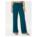 Zelené dámské pyžamové kalhoty s širokými nohavicemi a technologií Body Soft™ Marks & Spencer