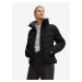 Černá dámská prošívaná zimní bunda se skrytou kapucí Tom Tailor