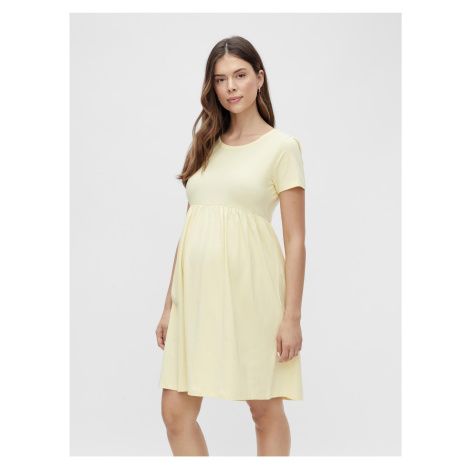 Světle žluté těhotenské šaty Mama.licious Sia Mama Licious