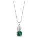 Náhrdelník zelený se Swarovski Elements Imperial Duo NT44802CEM Emerald