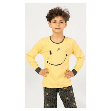 Dětské pyžamo Vienetta Secret Patrik | žlutá