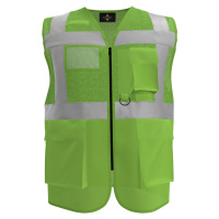 Korntex Athens Multifunkční reflexní síťovaná vesta KX808 Lime Green