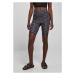 Ladies High Waist Tech Mesh AOP Cycle Shorts - blackpaisley