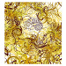 Suspect Animal GOLD Dámský multifunkční šátek, zlatá, velikost