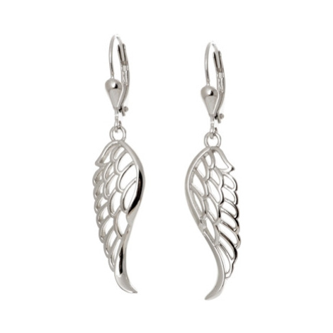 Stříbrné naušnice andělská křídla STNAU1301F Veroma