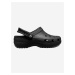 Classic Platform Clog Crocs Pantofle Crocs Černá