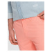 Ombre Clothing Lososové chinos kraťasy s lemem V9 W421