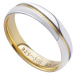 Snubní stříbrný prsten MARIAGE pozlacený žlutým zlatem