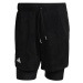 Pánské šortky adidas Melbourne Tennis Two-in-One 7-inch Shorts Black
