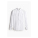 H & M - Košile z lněné směsi Relaxed Fit - bílá