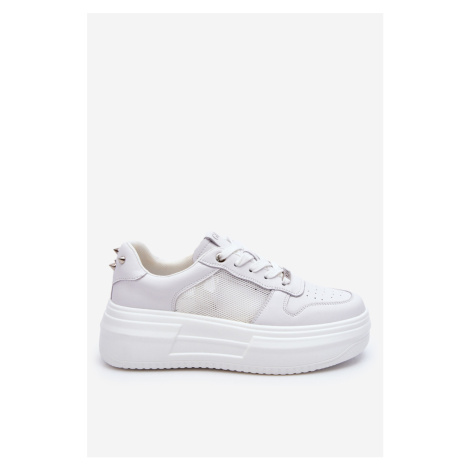 Dámské klasické sportovní boty GOE LL2N4060 Bíle Kesi