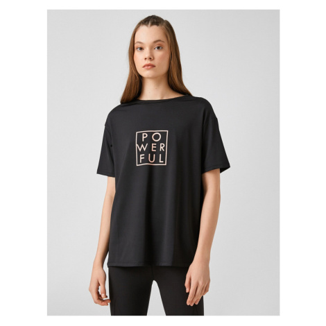 Koton Oversize Printed Sports T-Shirt