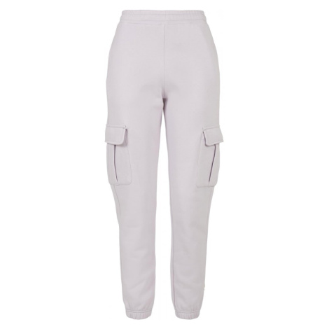 Dámské tepláky Urban Classics High Waits Cargo Sweat Pants - světle fialové