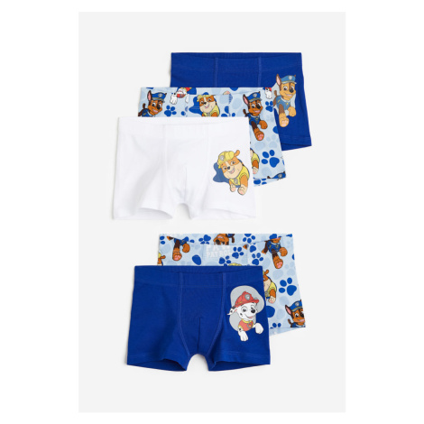 H & M - Boxerky 5 kusů - modrá H&M