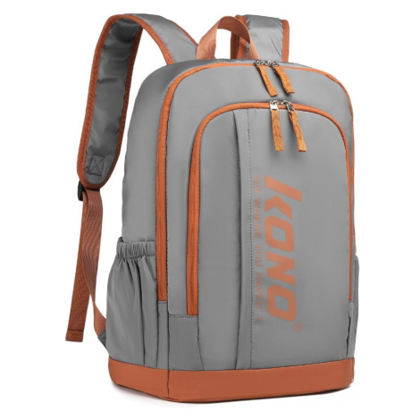 KONO cestovní batoh s přihrádkou na laptop 16L - šedý