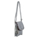 ŠEDÁ DÁMSKÁ CROSSBODY KABELKA S OZDOBOU --GREY