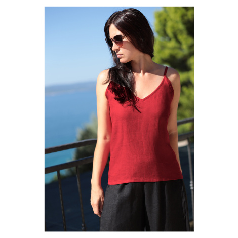 Dámské 100% lněné tílko Lotika