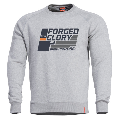 Šedé pánské sportovní mikiny přes hlavu