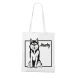 Plátěná taška s potiskem Huskyho - pro milovníky psů