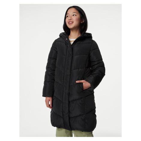 Černý holčičí zimní zateplený kabát Marks & Spencer