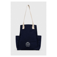 Bavlněná taška Abercrombie & Fitch tmavomodrá barva
