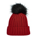 Trendová dámská zimní čepice Ezora, červená