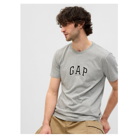Šedé pánské tričko s logem GAP