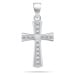 Brilio Silver Třpytivý stříbrný přívěsek křížek PT40W