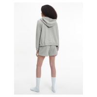 Dámská mikina Lounge Zip Up Hoodie Modern Cotton 000QS6869EP7A šedá - Calvin Klein