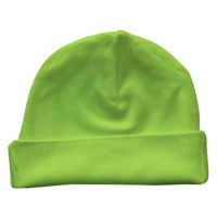 Link Kids Wear Kojenecká bavlněná čepice X944 Lime Green