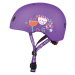 Micro - LED Floral purple - Dětská helma