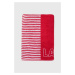 Bavlněný ručník Lacoste červená barva