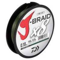 Daiwa splétaná šňůra j-braid dark green 300 m-průměr 0,42 mm / nosnost 46,5 kg