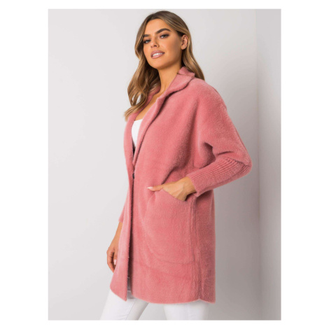 Růžový kabát Nora z alpaky Fashionhunters