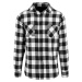 Build Your Brand Pánská flanelová košile BY031 Black