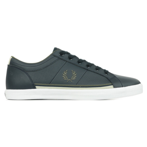 Fred Perry Baseline Perf Leather Modrá