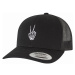 Kšiltovka // Mister Tee / Bones Hand Peace Retro Trucker black