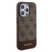 Guess PU 4G Stripe MagSafe Zadní Kryt pro iPhone 15 Pro Brown