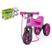 Teddies Odrážedlo FUNNY WHEELS Rider SuperSport fialové 2v1+popruh, výš. sedla 28/30 cm nosn 25 